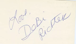 Debi Richter autograph