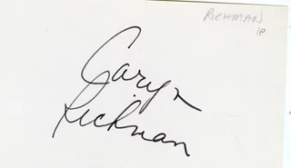 Caryn Richman autograph