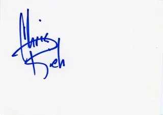 Christopher Rich autograph
