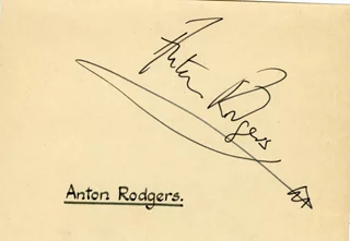 Anton Rodgers autograph