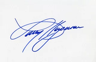 Larry Hagman autograph