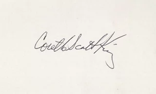Coretta Scott King autograph