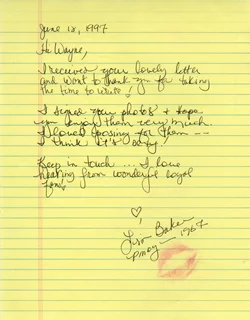 Lisa Baker autograph