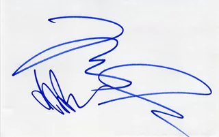 Drew Barrymore & Tom Green autograph