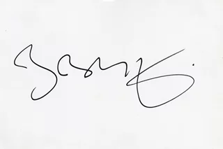 Bob Geldof autograph