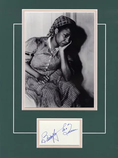 Butterfly McQueen autograph