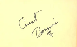Ernest Borgnine autograph