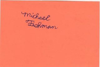 Michael Fishman autograph