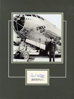 Paul W. Tibbets autograph