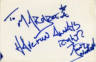 Jaimz Woolvett autograph