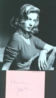 Lauren Bacall autograph