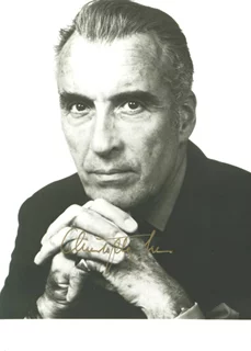 Christopher Lee autograph