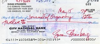 Susan Strasberg autograph