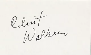 Clint Walker autograph