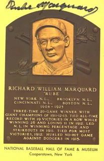 Rube Marquard autograph