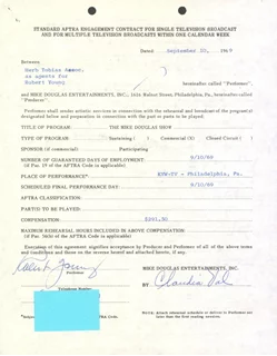 Robert Young autograph