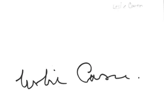 Leslie Caron autograph