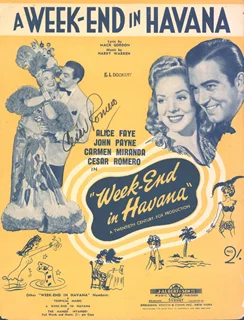 Cesar Romero autograph