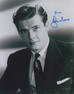 Roger Moore autograph