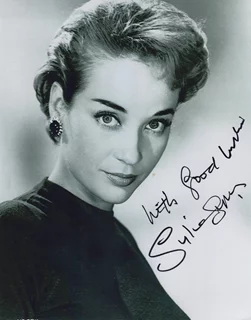 Sylvia Syms autograph