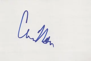 Christopher Nolan autograph
