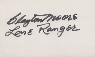 Clayton Moore autograph