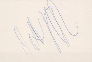 Matt LeBlanc autograph