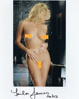 Tailor James autograph