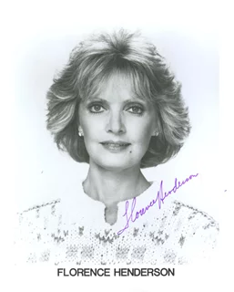 Florence Henderson autograph