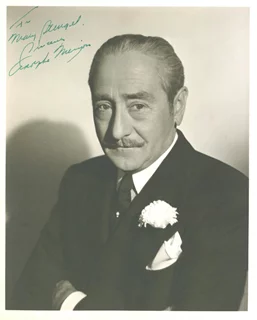 Adolphe Menjou autograph