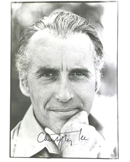 Christopher Lee autograph