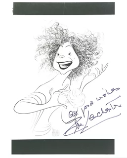 Elsa Lanchester autograph