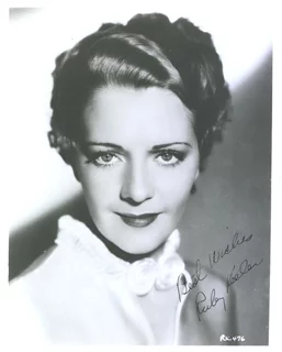 Ruby Keeler autograph