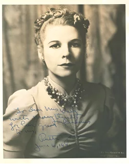 Ruth Gordon autograph
