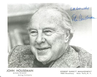John Houseman autograph