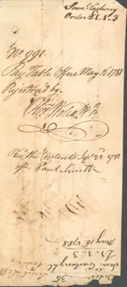 Oliver Wolcott Jr. autograph