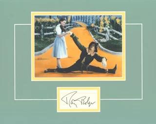 Ray Bolger autograph
