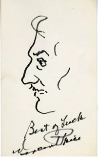 Vincent Price autograph