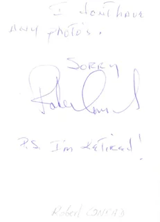 Robert Conrad autograph