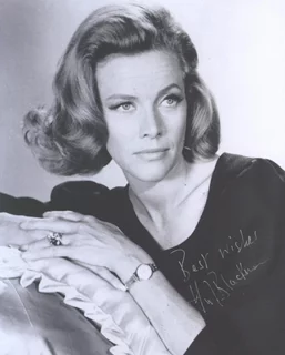 Honor Blackman autograph