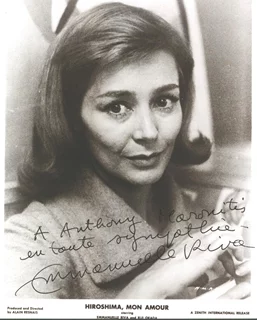 Emmanuelle Riva autograph