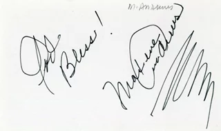 Maxene Andrews autograph