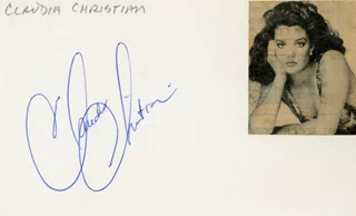 Claudia Christian autograph