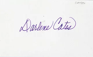 Darlene Cates autograph