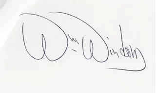 William Windom autograph