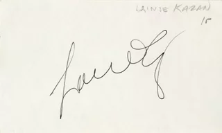 Lainie Kazan autograph