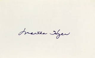Martha Hyer autograph