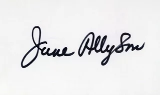 June Allyson autograph