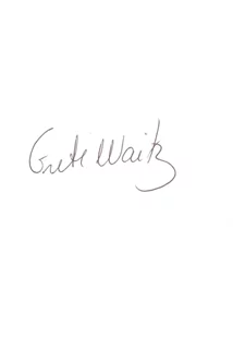 Grete Waitz autograph