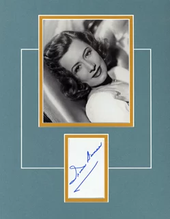 Irene Dunne autograph